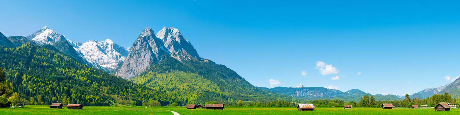 Panoramafoto bei Garmisch-Partenkirchen